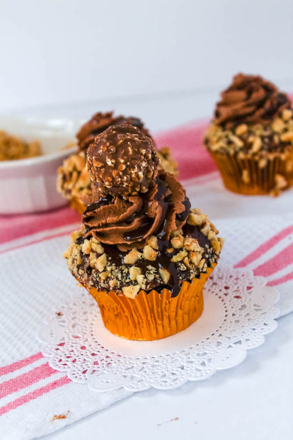 Ferrero Rocher Cupcakes recipe, Nutella overload!