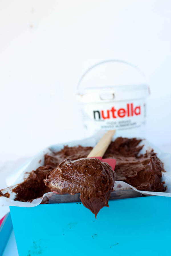 Whipped Nutella Ganache recipe on queensleeappetit.com. Only 4 ingredients!