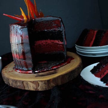 Fire and Blood Cake. A dessert fit for a Dragon!