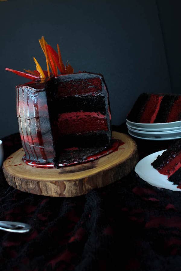 Fire and Blood Cake. A dessert fit for a Dragon!