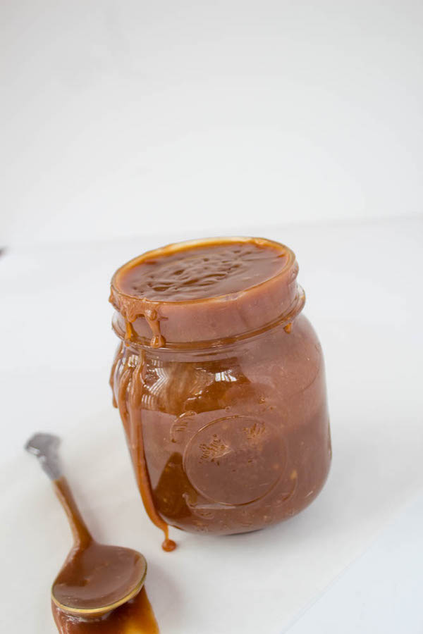 Beautiful, thick, mouth-watering homemade caramel sauce that you can use as a topping for ice-cream or any dessert!