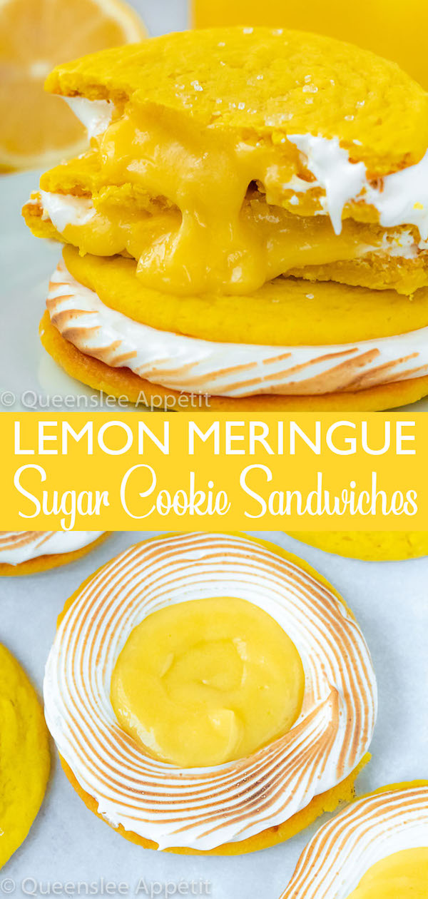 lemon meringue sugar cookie sandwiches