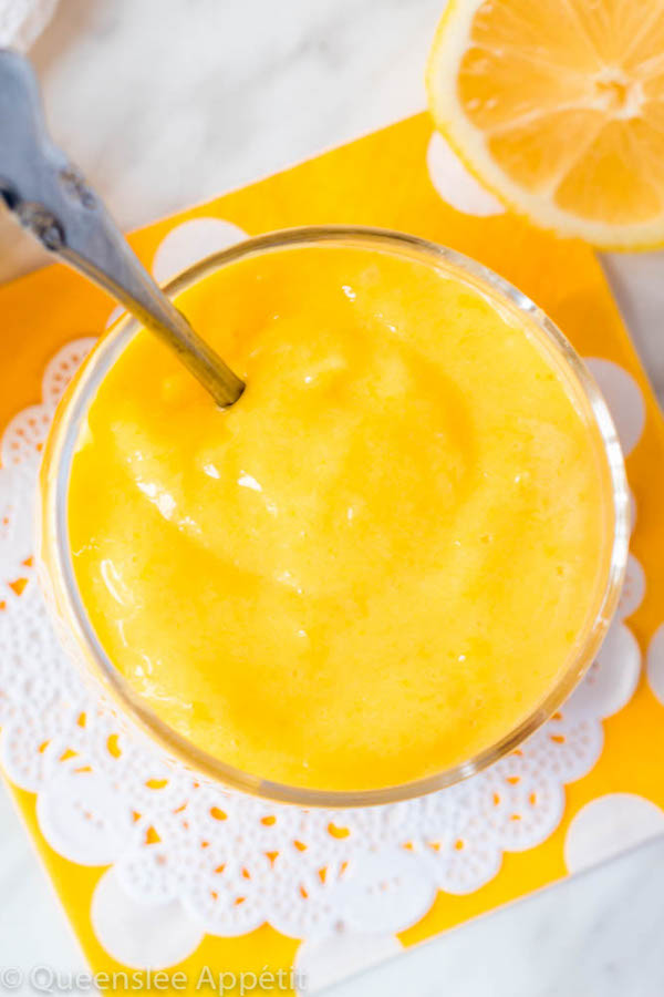 Perfect, homemade, creamy and tart lemon curd. Amazing addition to your favourite desserts, or just eating with a spoon!