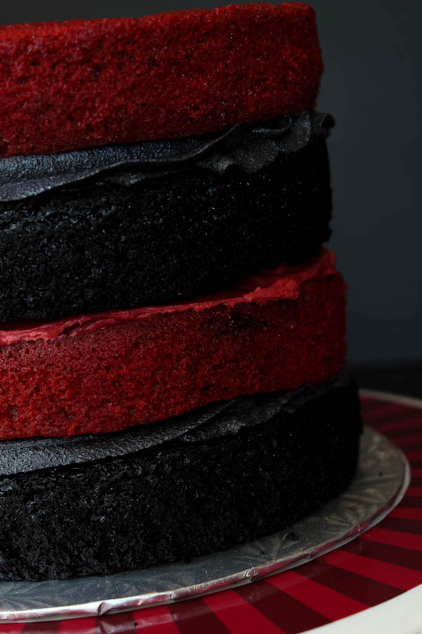 House Targaryen Fire and Blood Layer Cake recipe on queensleeappetit.com