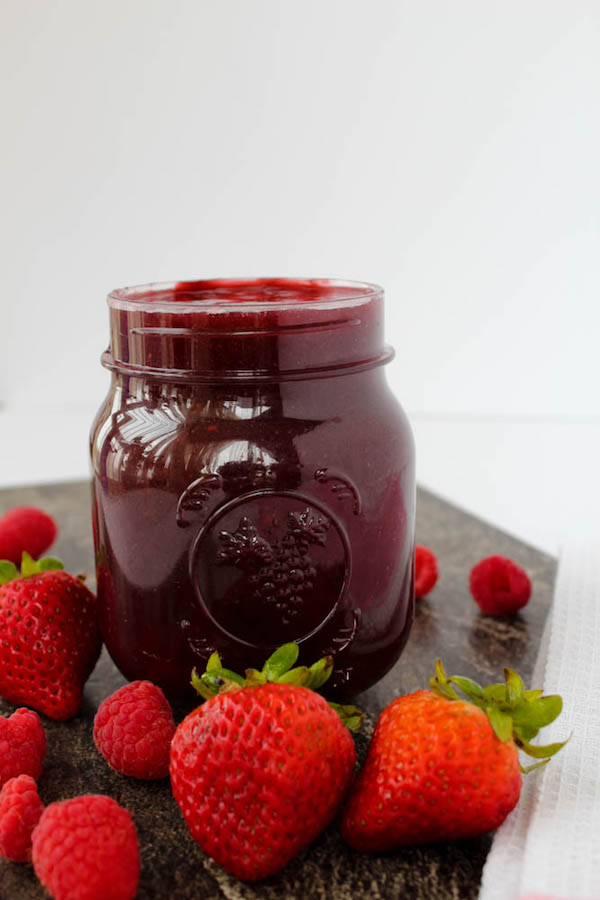 Lovely Raspberry and Strawberry sauce