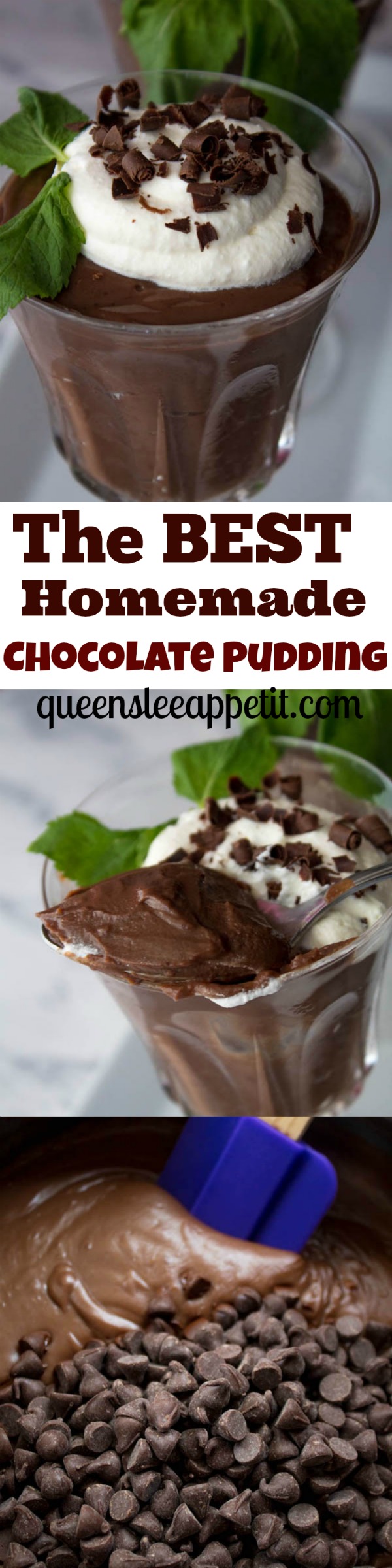 Velvety, decadent Homemade Chocolate Pudding. This classic childhood dessert only requires a few simple ingredients and is incredibly easy to make!
