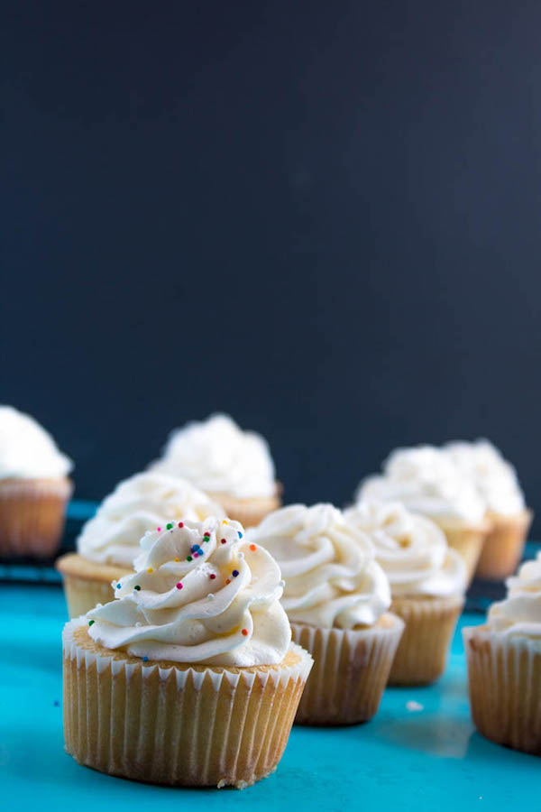 A light, fluffy, and dreamy Vanilla Buttercream Frosting. Perfect for frosting cakes, cupcakes, and more!