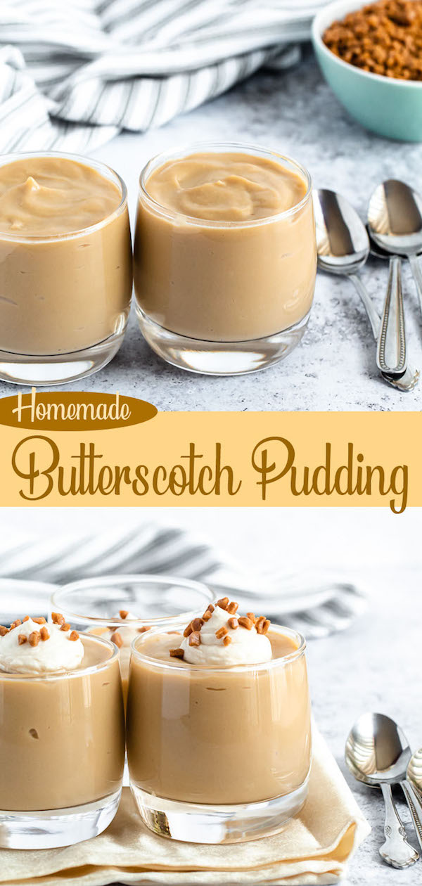 homemade butterscotch pudding