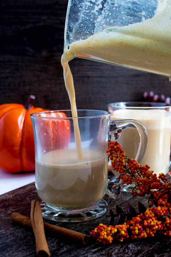 This Caramel Pumpkin Spice Latte is rich, creamy and loaded with pumpkin flavour. Whole milk flavoured with pumpkin purée, spices and caramel, then blended with freshly brewed espresso. This is the perfect drink for the fall season.