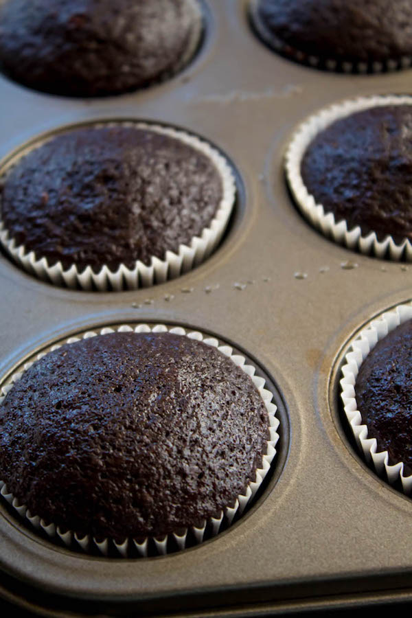 These Chocolate Cupcakes are perfectly moist, fluffy and full of rich chocolate flavour! Topped with a silky and dreamy Chocolate Buttercream Frosting - these cupcakes are the perfect treat for chocoholics.