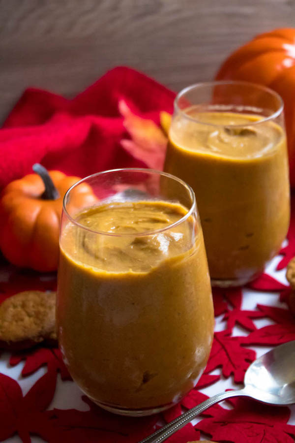 This Homemade Pumpkin Pudding is smooth, creamy and full of pumpkin flavour. Serve it with a dollop of whipped cream and a gingersnap cookie and this makes for a perfect fall dessert!