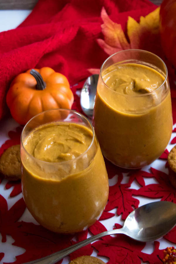 This Homemade Pumpkin Pudding is smooth, creamy and full of pumpkin flavour. Serve it with a dollop of whipped cream and a gingersnap cookie and this makes for a perfect fall dessert!