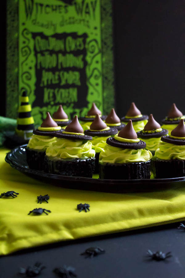 These Mini Melting Witch Cheesecakes are cute, fun and easy to make. They're the perfect dessert to serve at your Halloween party!