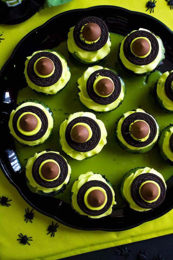 These Mini Melting Witch Cheesecakes are cute, fun and easy to make. They're the perfect dessert to serve at your Halloween party!