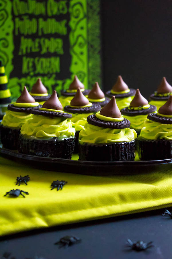 These Mini Melting Witch Cheesecakes are cute, fun and easy to make. They're the perfect dessert to serve at your Halloween party!