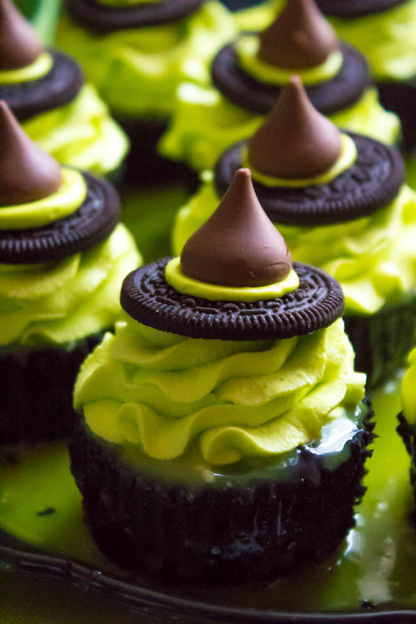 These Mini Melting Witch Cheesecakes are cute, fun and easy to make. They're the perfect dessert to serve at your Halloween party!