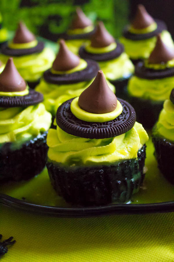 These Mini Melting Witch Cheesecakes are cute, fun and easy to make. They're the perfect dessert to serve at your Halloween party!