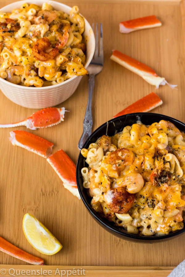 Cajun Shrimp and Crab Mac and Cheese