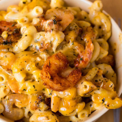 Cajun Shrimp and Crab Mac and Cheese