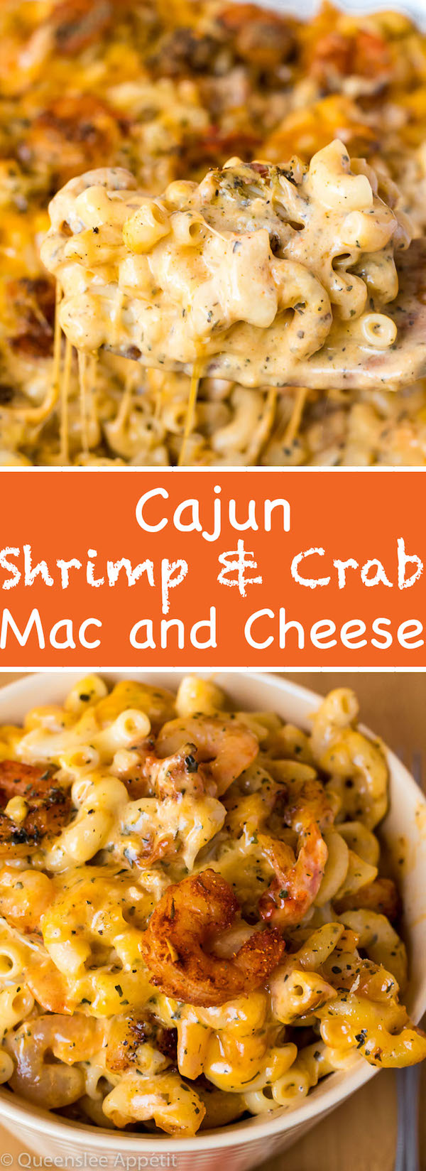 This Cajun Shrimp and Crab Mac and Cheese is super creamy, cheesy and decadent. This delicious spin to the classic dish will surely be your new favourite!