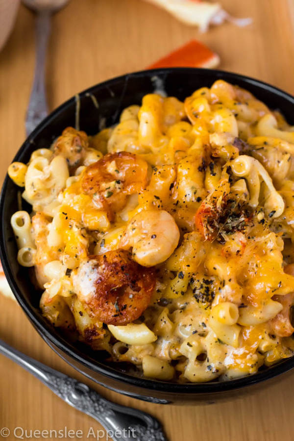 Cajun Shrimp and Crab Mac and Cheese