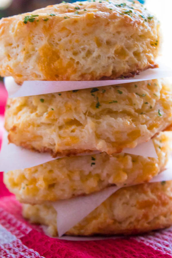 These Homemade Cheddar Biscuits are extremely tender, fluffy, buttery and savory. This is the perfect side dish to add to your Holiday dinner menu.