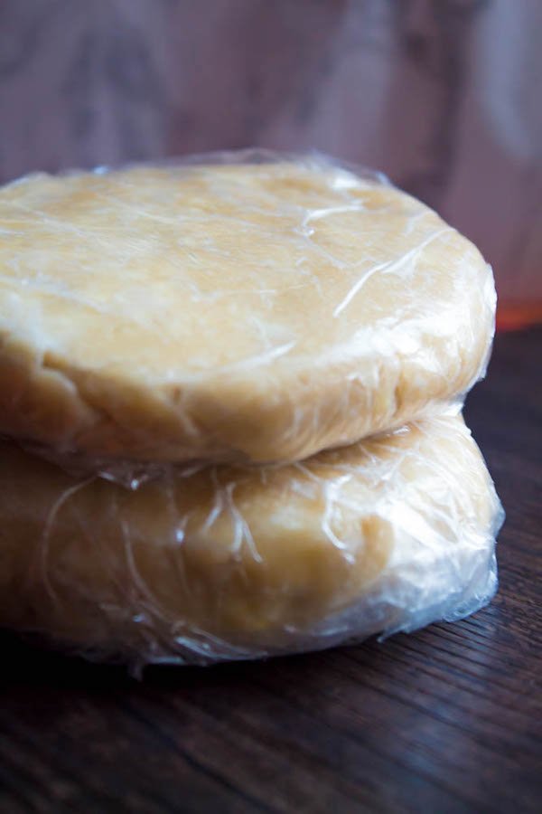 how to wrap and store pie dough for freezing