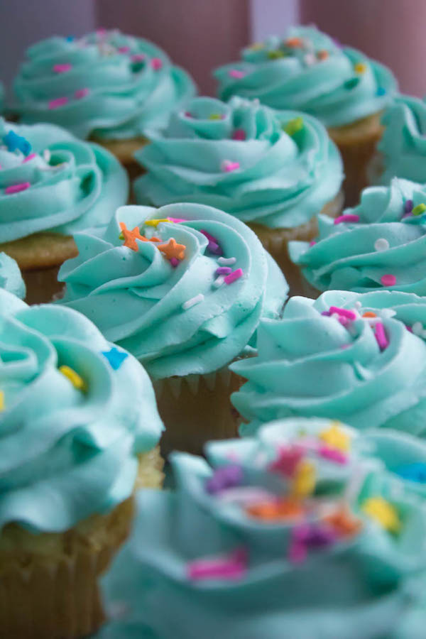 These Vanilla Cupcakes are light, fluffy and incredibly moist! Topped with a creamy and Dreamy Vanilla Buttercream, these are the best cupcakes for a birthday party or any event!