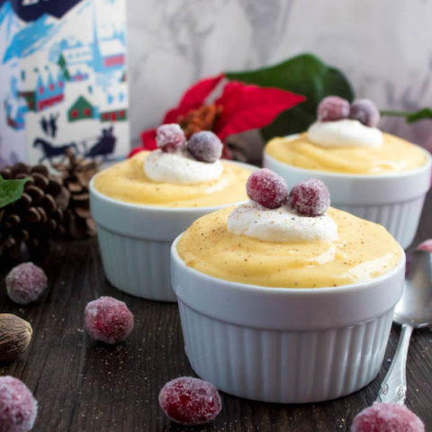 Homemade Eggnog Pudding