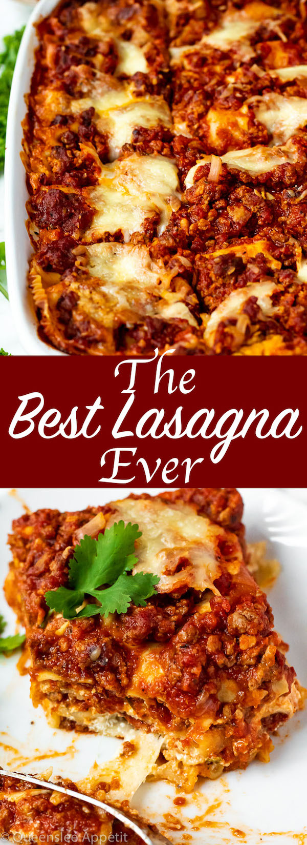 This Lasagna is the best I've ever had! Layers of a thick and meaty sauce, creamy ricotta filling and a cheesy topping. I guarantee this will be your new favourite go-to recipe for the holidays!