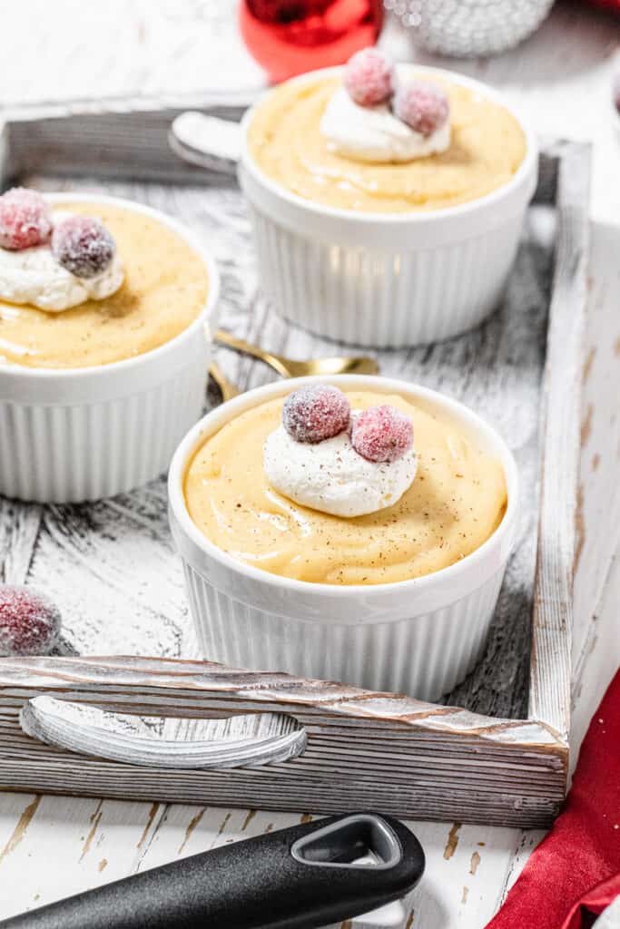 Homemade Eggnog Pudding Recipe Queenslee Appétit