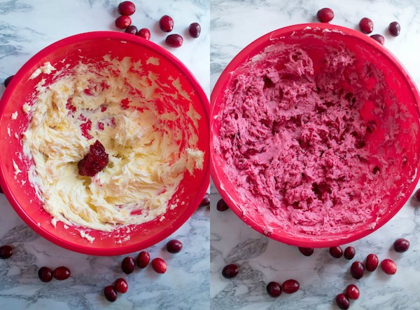 This Whipped Cranberry Honey Butter is sweet, tart, fruity and simple to make. It's perfect on toast, raisin bread, scones, dinner rolls, bagels and so much more!