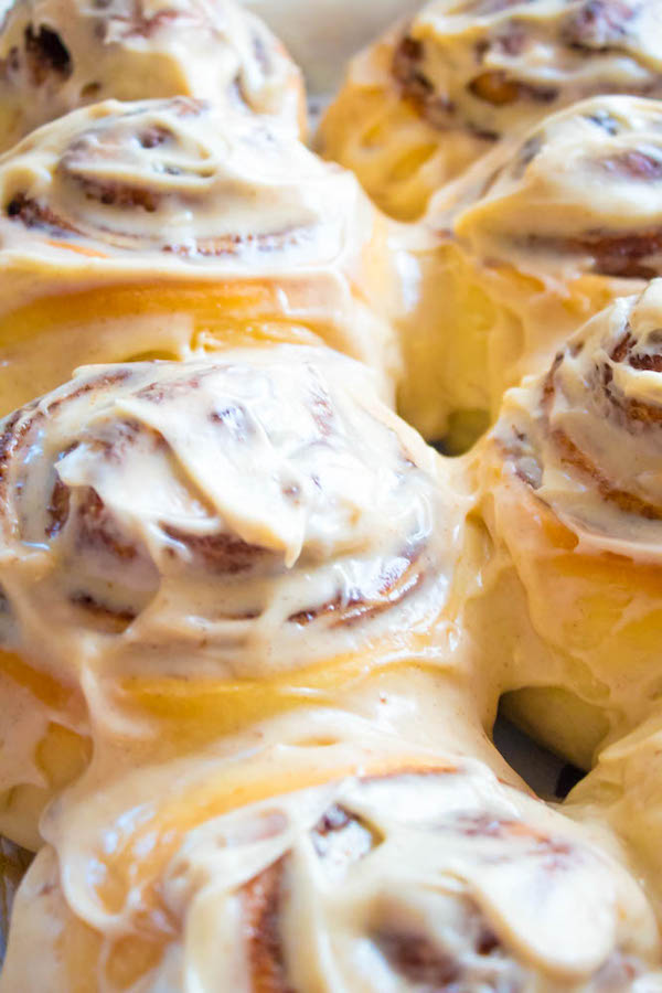 These are hands down the best Cinnamon Rolls I've ever had! They're incredibly soft, fluffy, warm and gooey. Smothered in a silky smooth Cinnamon Cream Cheese Icing, this will undoubtedly be your new favourite cinnamon roll recipe!