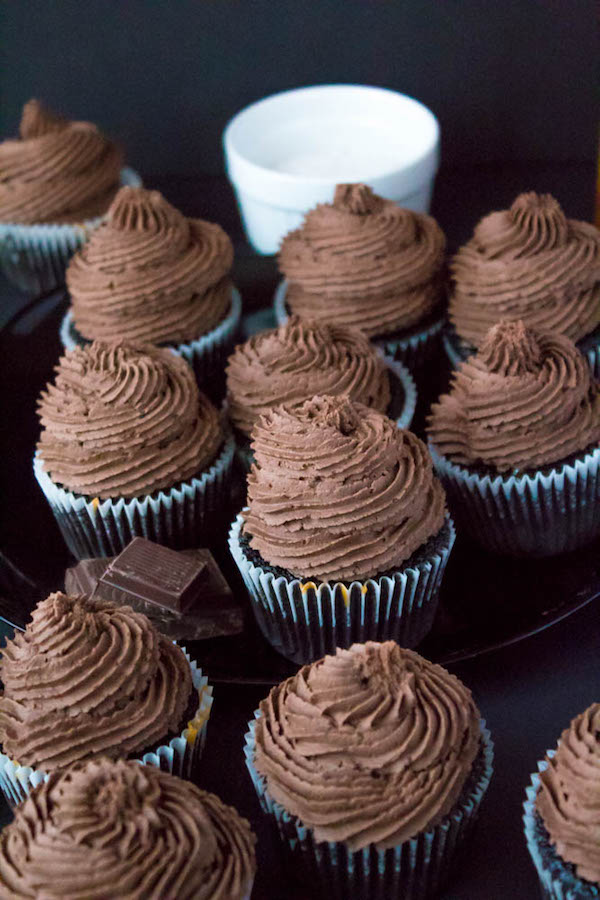 A light, fluffy, decadent and dreamy Dark Chocolate Buttercream Frosting. Perfect for frosting cakes, cupcakes, and more!