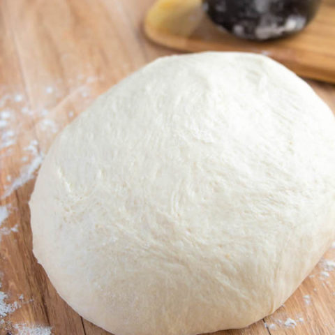 This Homemade Pizza Dough is super quick and easy to make. It's the perfect base for all your pizza creations!