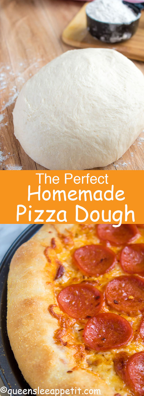 This Homemade Pizza Dough is super quick and easy to make. It's the perfect base for all your pizza creations!