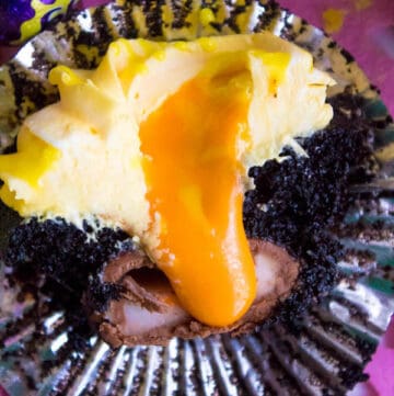 If you're a fan of Cadbury Creme Eggs, you're gonna fall in love with these Cadbury Creme Egg Cupcakes! These cupcakes are decadent, sweet, ooey and gooey. This is the perfect dessert for Easter!