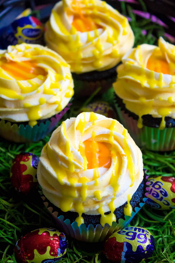 If you're a fan of Cadbury Creme Eggs, you're gonna fall in love with these Cadbury Creme Egg Cupcakes! These cupcakes are decadent, sweet, ooey and gooey. This is the perfect dessert for Easter!