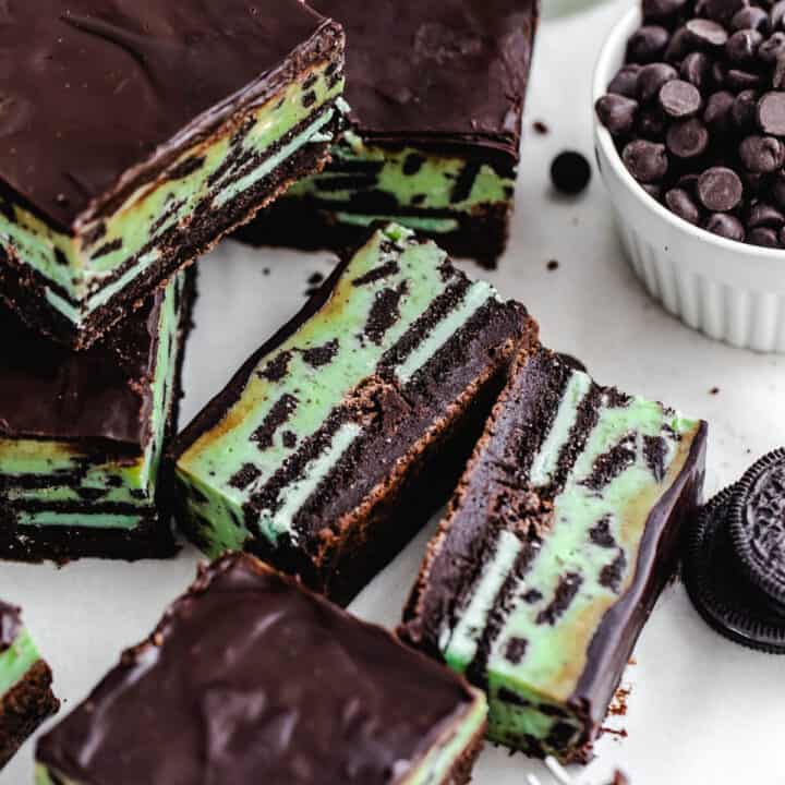 Mint Oreo Fudge Brownies