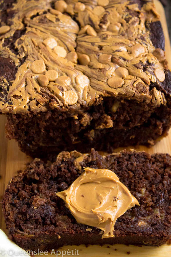 Chocolate and Peanut Butter Banana Bread Queenslee Appétit