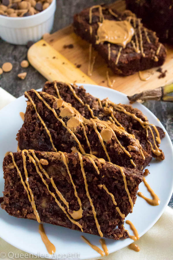Chocolate and Peanut Butter Banana Bread Queenslee Appétit