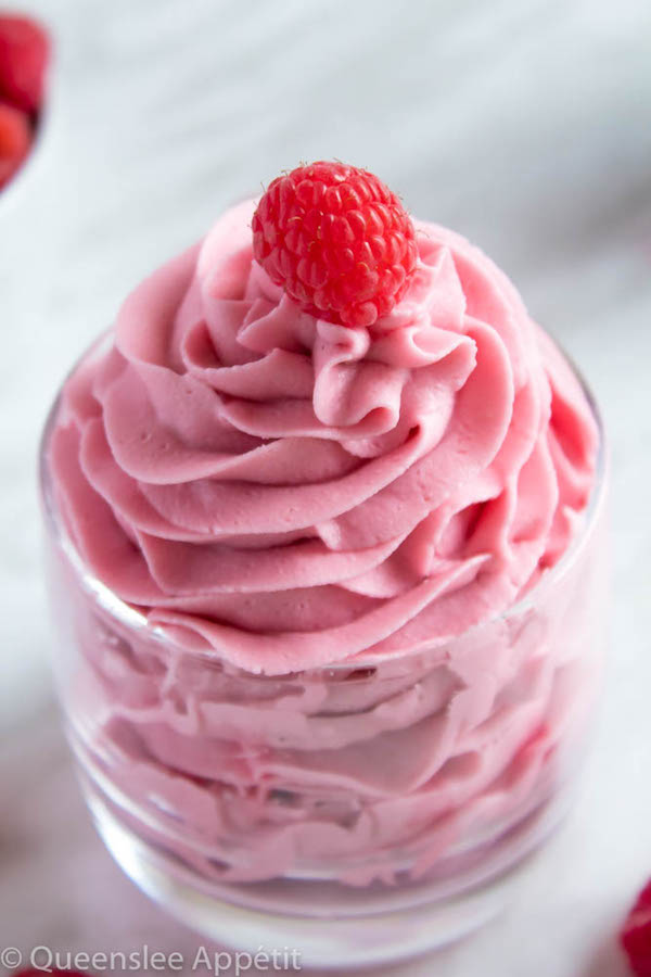 This Dreamy Raspberry Buttercream Frosting is perfectly light, fluffy and creamy. With an authentic raspberry flavour and gorgeous pink colour, this frosting will pair perfectly with any summer, Valentines Day or Mother’s Day dessert! 