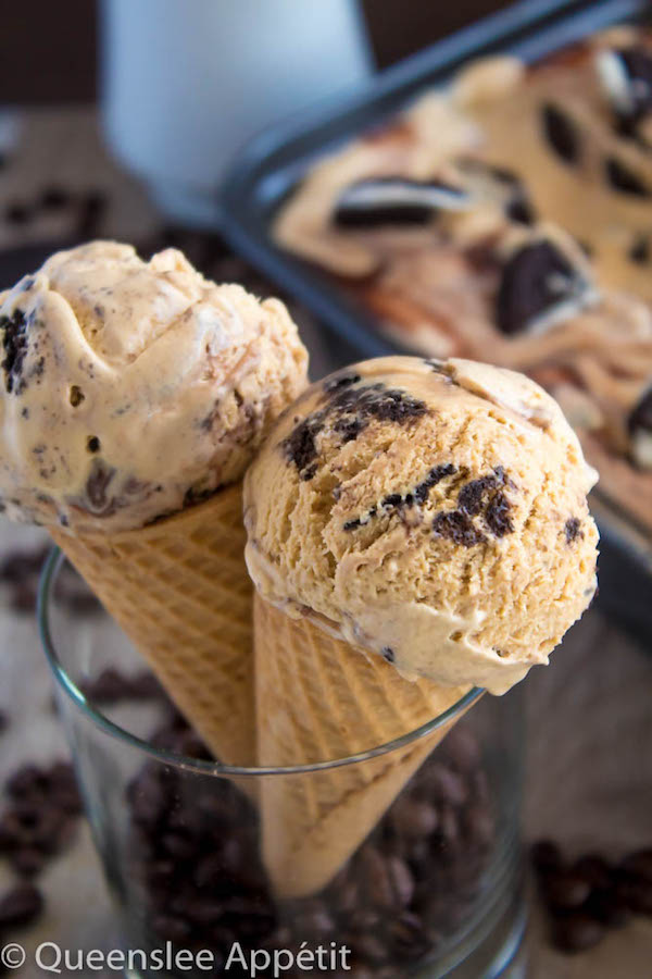 NoChurn Coffee Oreo Nutella Swirl Ice Cream Recipe