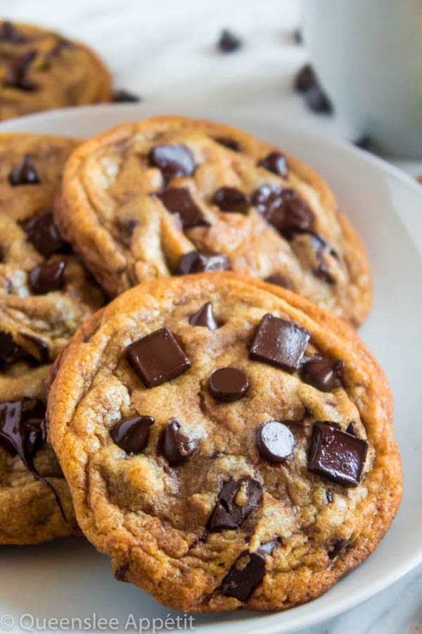 These cookies are the absolute best! They’re incredibly soft, chewy and delicious - and best of all they’re loaded, I mean LOADED with chocolate chips AND chocolate chunks! The perfect chocolate chip cookie.