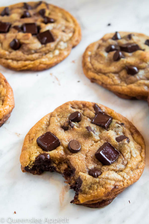 These cookies are the absolute best! They’re incredibly soft, chewy and delicious - and best of all they’re loaded, I mean LOADED with chocolate chips AND chocolate chunks! The perfect chocolate chip cookie.