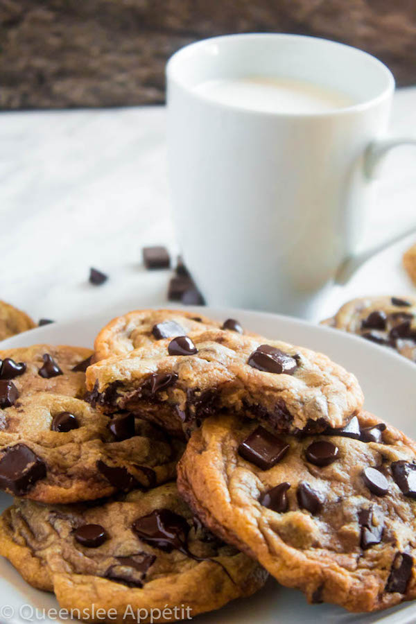 These cookies are the absolute best! They’re incredibly soft, chewy and delicious - and best of all they’re loaded, I mean LOADED with chocolate chips AND chocolate chunks! The perfect chocolate chip cookie.