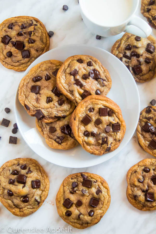 These cookies are the absolute best! They’re incredibly soft, chewy and delicious - and best of all they’re loaded, I mean LOADED with chocolate chips AND chocolate chunks! The perfect chocolate chip cookie.