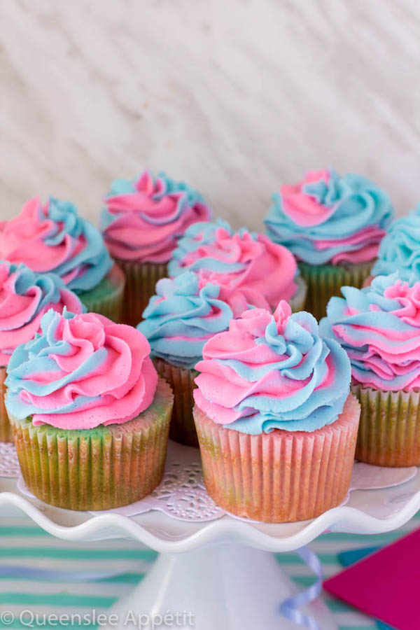 Cotton Candy Cupcakes ~ Recipe | Queenslee Appétit