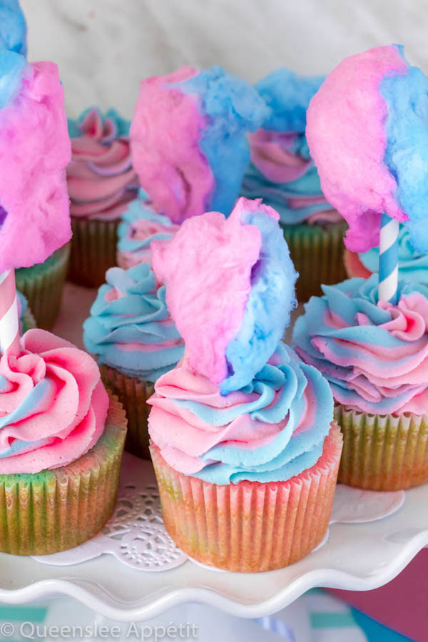 Cotton Candy is great. Cupcakes are great. Together, they make something even greater! These Cotton Candy Cupcakes are a super fun and delicious treat that kids (and your inner kid) will love! 