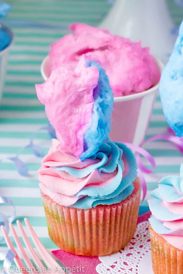 Cotton Candy is great. Cupcakes are great. Together, they make something even greater! These Cotton Candy Cupcakes are a super fun and delicious treat that kids (and your inner kid) will love! 